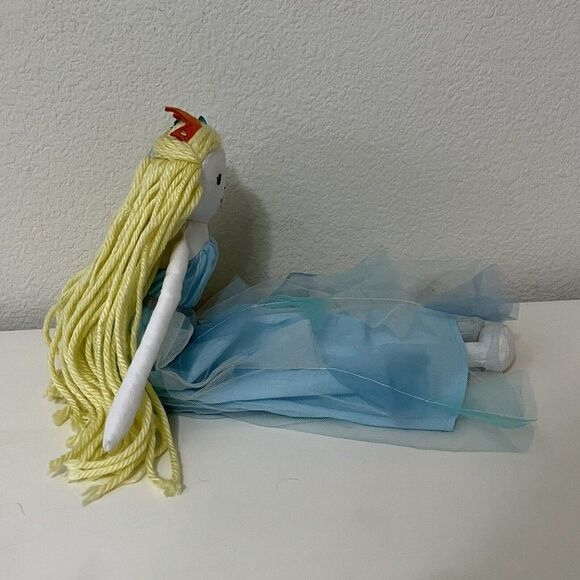 Pottery Barn Kids Designer Doll Mermaid on Land Sea Princess Blue Dress 18" - Picture 9 of 13